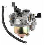 Carburetor with Fuel Hose Gasket, Compatible with Honda GX160 GX168F GX200 5.5HP 6.5HP, Plastic + Metal material, Silver Color