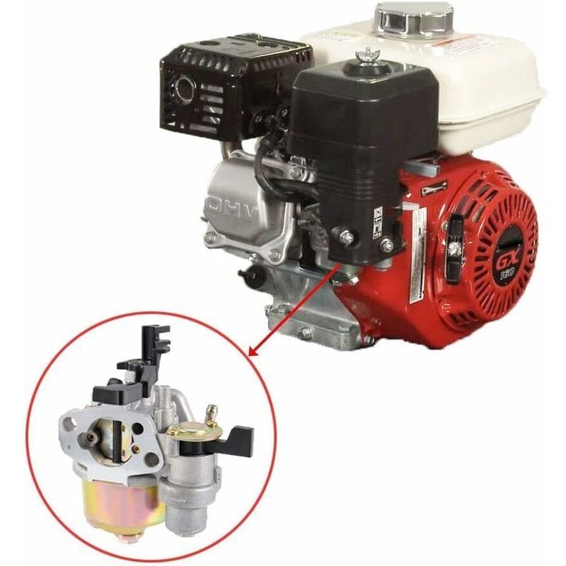 Carburetor for Honda GX160 GX200 GX140 GX168 Engine 5.5HP 6.5HP, Compatible with 16100-ZH8-W61, engine fuel mixing replacement