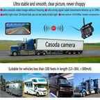 WIFI HD Wireless Truck Backup Camera, 12V-24V, 170 degree Wide Angle, 50m Range, Night Vision, Waterproof IP67, Metal material, White Color