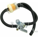Universal fuel tap, petrol shut-off, fuel tap, petrol tap for G, Copper + Aluminum material, automotive replacement use, Black Color