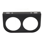 2-Hole Gauge Panel Gauge 2-1/16 Inch 52MM Universal Metal Car Gauge Mounting Dashboard Black, automotive replacement use, Black Color