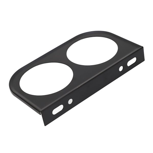 2-Hole Gauge Panel Gauge 2-1/16 Inch 52MM Universal Metal Car Gauge Mounting Dashboard Black, automotive replacement use, Black Color