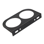 2-Hole Gauge Panel Gauge 2-1/16 Inch 52MM Universal Metal Car Gauge Mounting Dashboard Black, automotive replacement use, Black Color