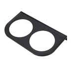 2-Hole Gauge Panel Gauge 2-1/16 Inch 52MM Universal Metal Car Gauge Mounting Dashboard Black, automotive replacement use, Black Color