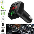 Wireless Bluetooth Car FM Transmitter 2 USB Charger Aux Adapter Handsfree, wireless audio upgrade, vehicle stereo use, Black Color