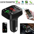Wireless Bluetooth Car FM Transmitter 2 USB Charger Aux Adapter Handsfree, wireless audio upgrade, vehicle stereo use, Black Color