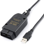 HEX V2 VCDS VAG COM 25.3 5053 Diagnostic Cable for VW/AUDI/Skoda/Seat Auto Reader USB Scanner Cable (English), ABS material