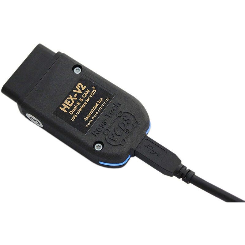 HEX V2 VCDS VAG COM 25.3 5053 Diagnostic Cable for VW/AUDI/Skoda/Seat Auto Reader USB Scanner Cable (English), ABS material