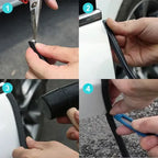 10m edge strip edge profile black edge tape clamping profile rubber, PVC + Rubber material, automotive replacement use, Black Color