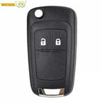 Button Car Key Replacement Flip Key Shell for Opel Adam Astra J Insignia Mokka Zafira C Corsa Cascada Meriva Karl, 2008-2017 Fitment
