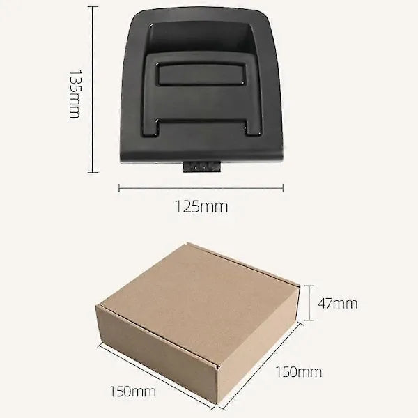 Inner Rear Trunk Floor Mat Handle Kit for BMW X5 E70 X6 E71 51479120283, ABS Replacement Pull Handle, Black Color