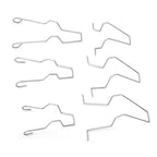 6x Headlight Retaining Clip Spring Bulb For H1/H3/H4/H7 5ZHSFULLKIT, Steel material, direct exterior replacement