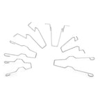 6x Headlight Retaining Clip Spring Bulb For H1/H3/H4/H7 5ZHSFULLKIT, Steel material, direct exterior replacement