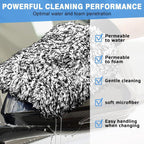 Rim Brush - Car Wheel Brush with Car Wash Mitt - Microfiber Rim Brush - Tire Brush - Wheel Brush - Rim Cleaner