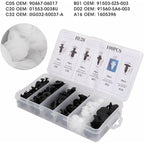 100 pcs Universal Door Trim Clip, Plastic Car Push Rivet Kit Door Card Panel Trim Clips Bumper Fastener Retainer