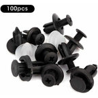 100 pcs Universal Door Trim Clip, Plastic Car Push Rivet Kit Door Card Panel Trim Clips Bumper Fastener Retainer