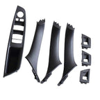 For 5 Series F10 F11 520D 525D 530D 535I LHD Door Handle (Black), ABS material, direct exterior replacement, vehicle trim repair, Black Color