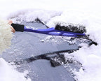Snow Brush & Ice Scraper Car Brush - 2 in 1 Snow Brush Shovel Removal Automatic Snow Removal Car Windshield Clean Tools, Aluminum + Plastic material