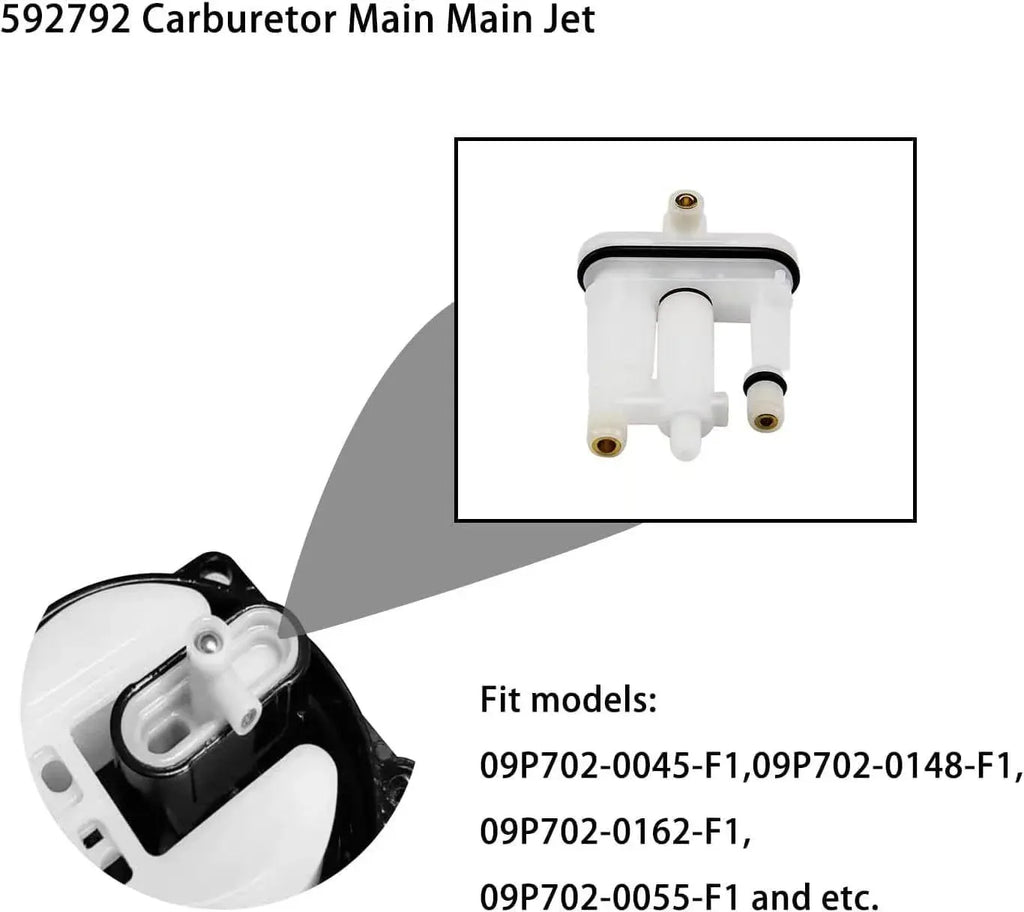 Carburetor Main Jet Replacement Kit, 4 Pack Heavy Duty Lawn Mower Engine Parts for Briggs & Stratton 09P702, Heavy Duty Use
