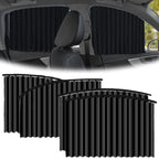 Car Window Sun Shade Magnetic Slidable Privacy Curtain Sun Protection Shield for Automotive Interior Black, for Car Truck Motorcycle and Vehicle Use