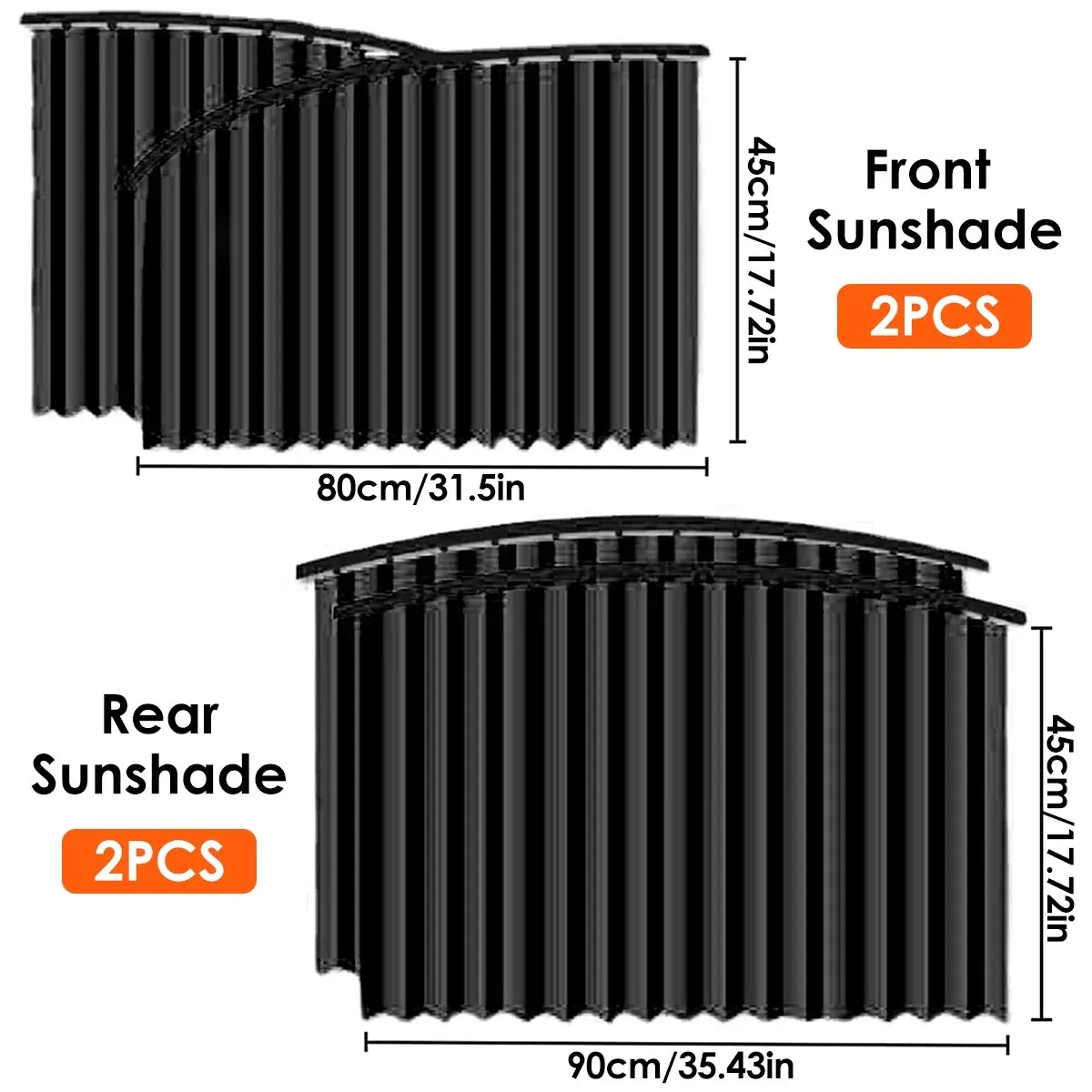 Car Window Sun Shade Magnetic Slidable Privacy Curtain Sun Protection Shield for Automotive Interior Black, for Car Truck Motorcycle and Vehicle Use