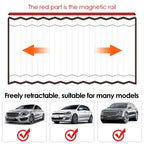 Car Window Sun Shade Magnetic Slidable Privacy Curtain Sun Protection Shield for Automotive Interior Black, for Car Truck Motorcycle and Vehicle Use