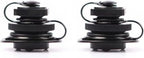 24mm Air Valve Spiral Plugs One Way Inflation Replacement for Inflatable Boat Kayak Canoe Bed Towable Tube, Black 2 Pack
