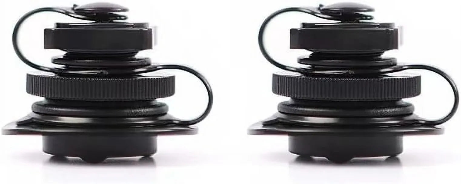 24mm Air Valve Spiral Plugs One Way Inflation Replacement for Inflatable Boat Kayak Canoe Bed Towable Tube, Black 2 Pack