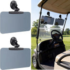 Golf Cart Sun Visor Set of 2, Anti Glare Acrylic Tinted Shield with UV Protection, Compatible with Roof Crossbars, Gray