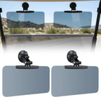 Golf Cart Sun Visor Set of 2, Anti Glare Acrylic Tinted Shield with UV Protection, Compatible with Roof Crossbars, Gray