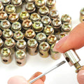 20 Pack Bike Throttle Cable Ends with Screws, Universal 1/8 Inch Solderless End Caps for Motorcycle Scooter Dirt Bike