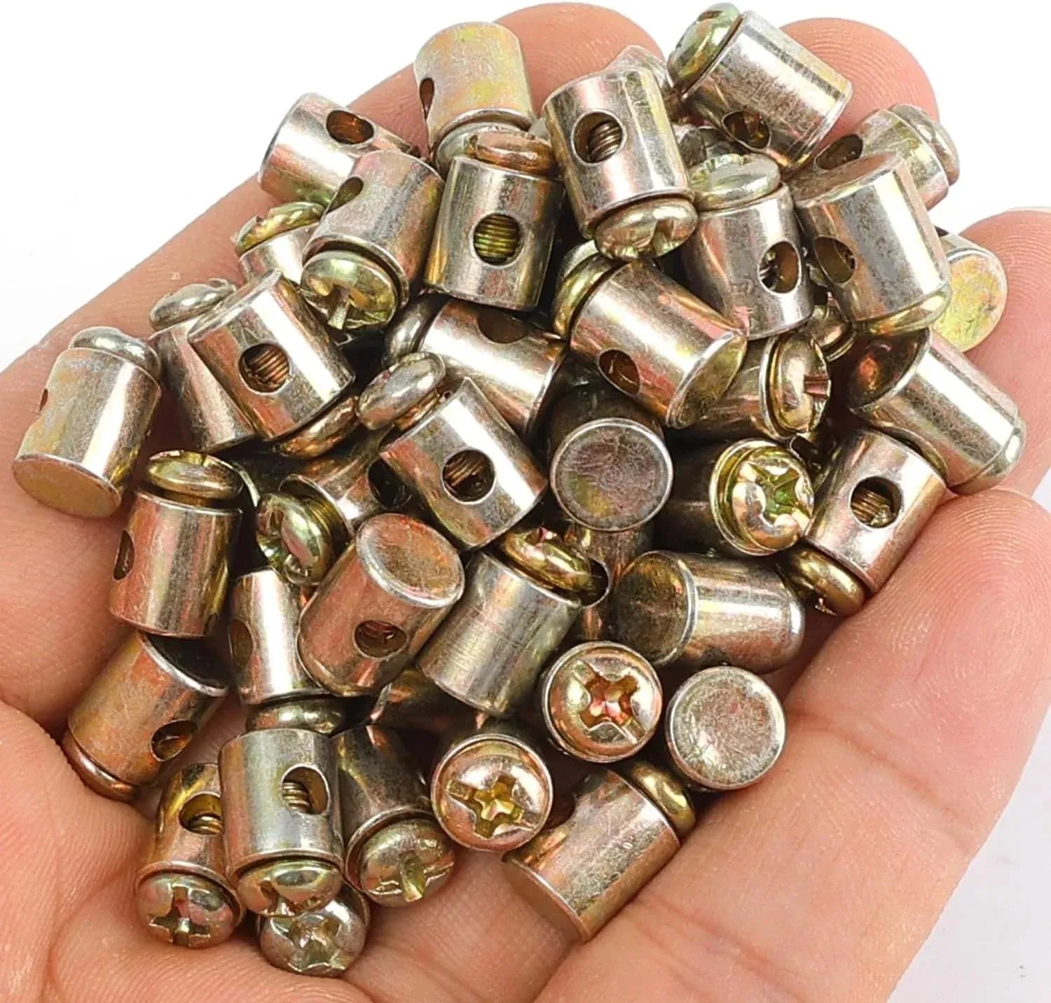 20 Pack Bike Throttle Cable Ends with Screws, Universal 1/8 Inch Solderless End Caps for Motorcycle Scooter Dirt Bike