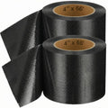 RV Underbelly Tape, Corrugated Waterproof Thick Adhesive Patch for Camper Travel Trailer Mobile Home Tear Repair, Black 2 Pack, 4 Inch X 66 Feet Size