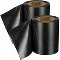 RV Underbelly Tape, Corrugated Waterproof Thick Adhesive Patch for Camper Travel Trailer Mobile Home Repair, Black 6 Inch x 66 Feet, 2 Pack