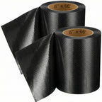 RV Underbelly Tape, Corrugated Waterproof Thick Adhesive Patch for Camper Travel Trailer Mobile Home Repair, Black 6 Inch x 66 Feet, 2 Pack