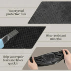 RV Underbelly Tape, Corrugated Waterproof Thick Adhesive Patch for Camper Travel Trailer Mobile Home Repair, Black 6 Inch x 66 Feet, 2 Pack