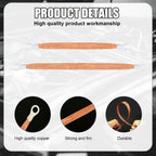 Automotive Ground Straps 10 Pack, Braided Copper Engine Bond Straps for Cars and Motorcycles, 10 Inch and 12 Inch