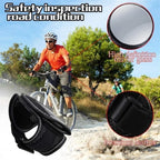 Bike Rear View Wrist Mirror Adjustable Arm Strap HD Reflex Mirror for Cyclists and Road Riding Black, Adjustable Design