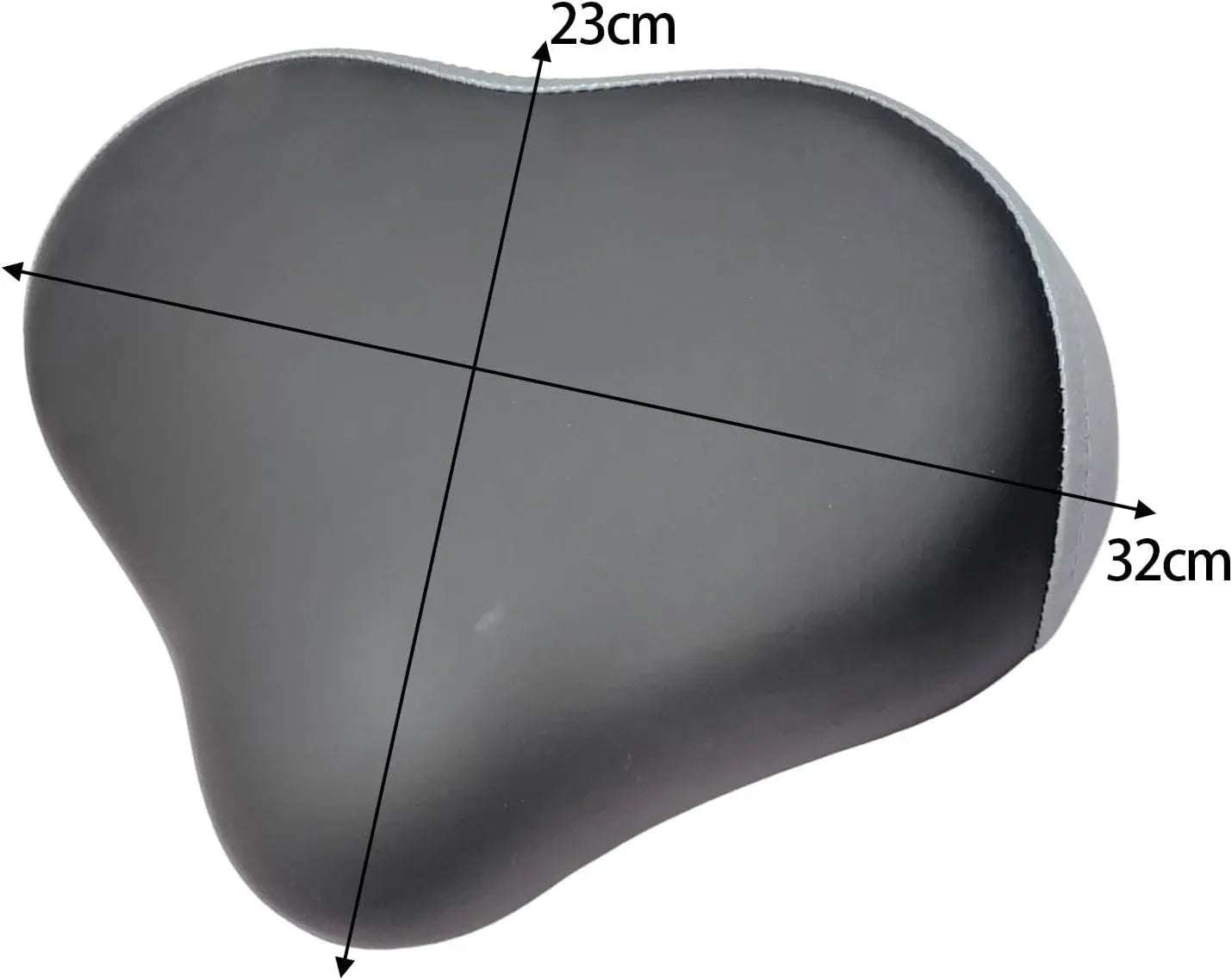 Wide Bicycle Saddle Replacement Padded Bike Seat for Indoor Outdoor Bikes and Exercise Equipment Black, Replacement Use