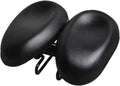 Noseless Bicycle Saddle Cushion Ergonomic Soft Double Pad Wide Cycling Seat for Men Women Black, for Bicycle Cycling and Outdoor Riding Use
