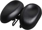 Noseless Bicycle Saddle Cushion Ergonomic Soft Double Pad Wide Cycling Seat for Men Women Black, for Bicycle Cycling and Outdoor Riding Use