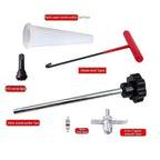 Quick Change Tyre Valve Tool Kit for TR413 Valve Stem Replacement, Car ATV Truck Motorcycle Installation Tool Set