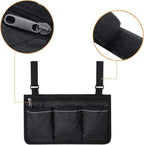 Universal Waterproof Wheelchair Armrest Storage Bag, Side Organiser for Wheelchair Child Chair and Power Chair