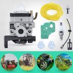 9 in 1 Carburetor Kit for Honda GX25 GX35 FG110 HHT25 HHT35 Engine, with Gasket Filter Fuel Line Spark Plug Bulb
