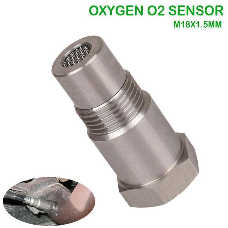 2pcs Car CEL Fix Check Engine Light Eliminator Oxygen O2 Sensor Adapter, Mini Catalytic Converter Spacer, M18x1.5