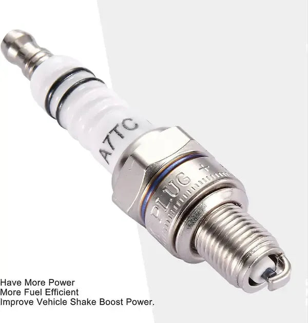 A7TC Spark Plug Replacement for ATV Motocross Go Kart Moped, 50cc 70cc 90cc 110cc 125cc 150cc Engines, M10 x 1