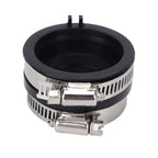 Intake Manifold Carburetor Holder 16065-1379 with 2 Clamps, Replacement for Prairie 360 KVF360 2x4 2003-2009 ATV