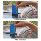 Car Rubber Edge Sealing Strip for Roof Window Door and Protective Trim, Noise Dust Rain Reduction, 19mm x 2m Black Trim