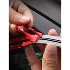 Car Rubber Edge Sealing Strip for Roof Window Door and Protective Trim, Noise Dust Rain Reduction, 14mm x 2m Black Trim