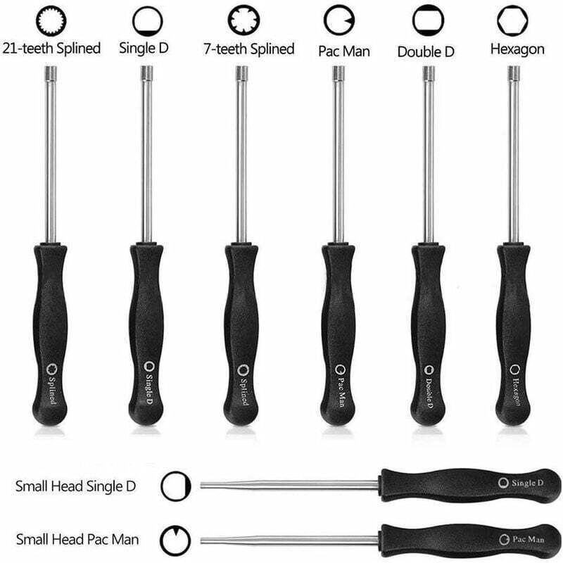 8 Pack Assorted Carburetor Screwdrivers, Adjustment Tool Set for 2-Stroke Engines, Non-Slip Square Handle Tools